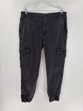 Ag Adriano Goldschmied Jeans Revolve Tellis Slim Cargo Grey Cuffed Pants Size 33